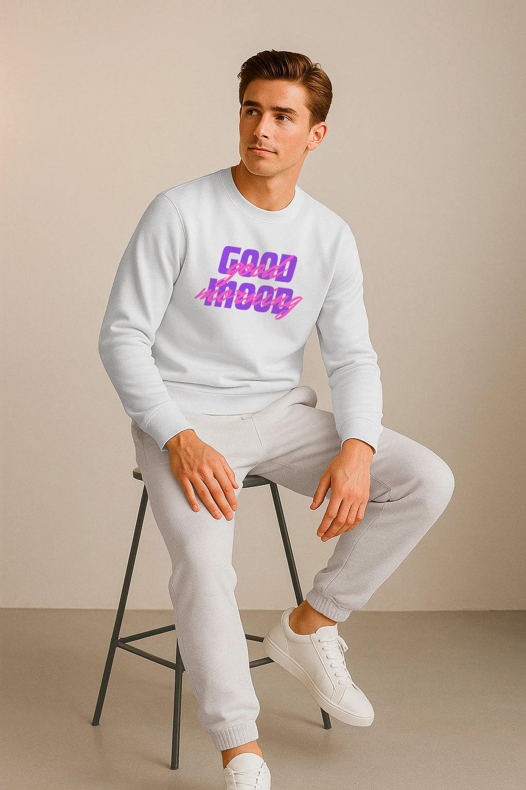 Sweatshirt Good Mood Printify